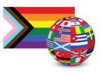 Flag and Globe-Logo