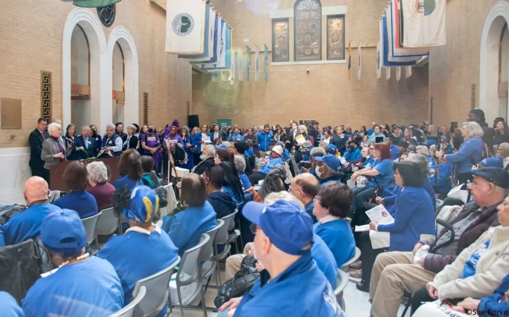 crowd at Older Adult Lobby Day 2024